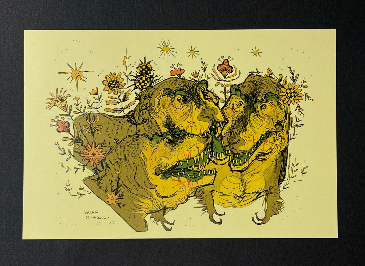 T. rex Bachelor Party Mini Print