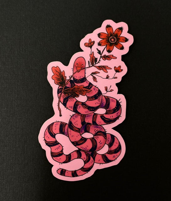 Worm Sticker