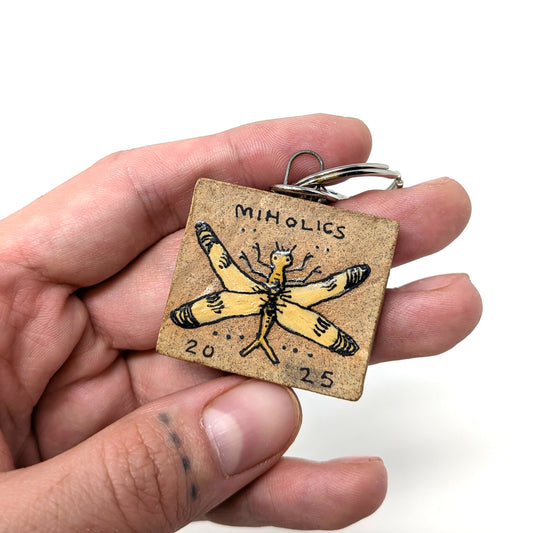 Diplocaulus Ceramic Charm