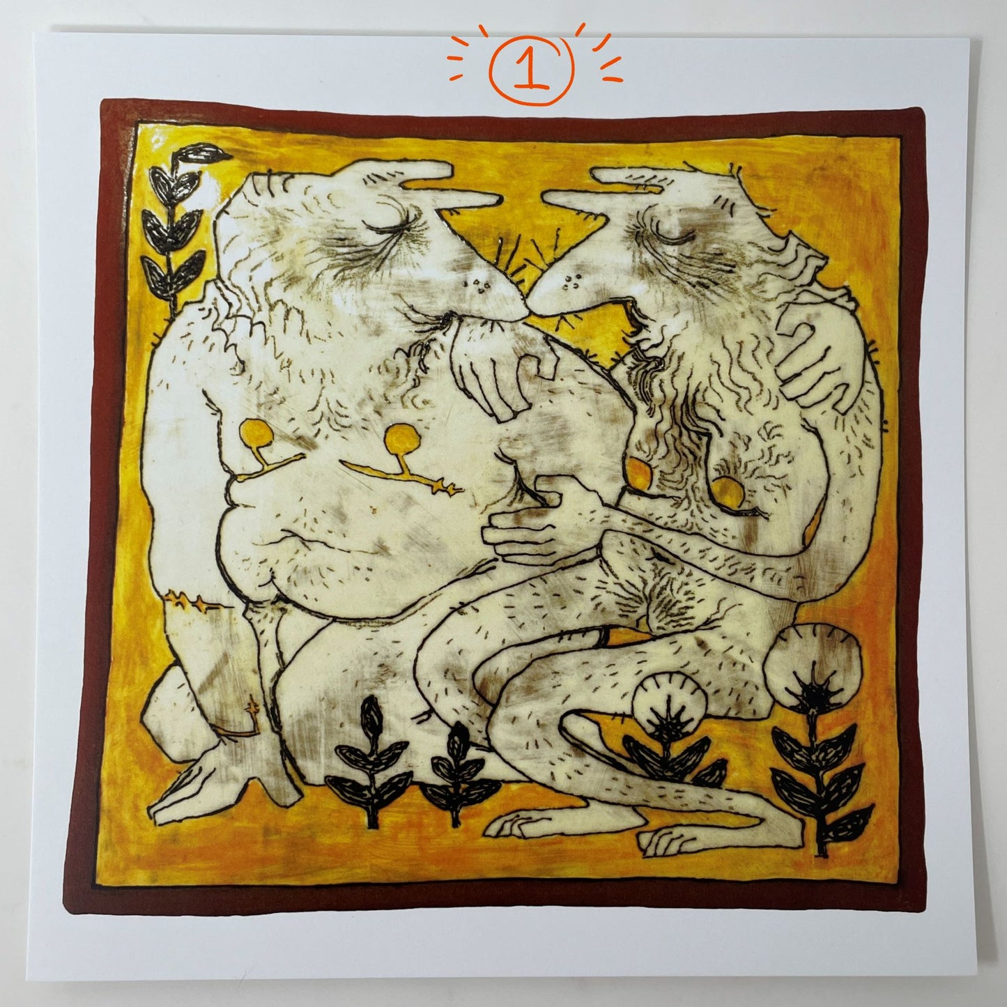 Your Embrace Triptych Ceramic Tile Prints