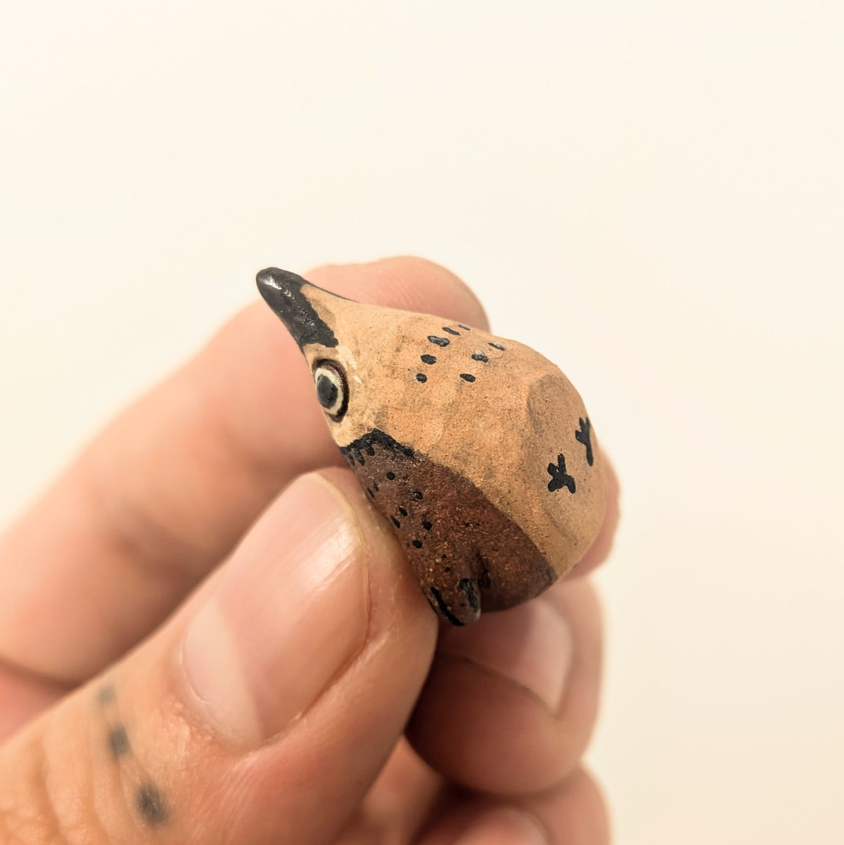 Sitting Birds Ceramic Sculptures