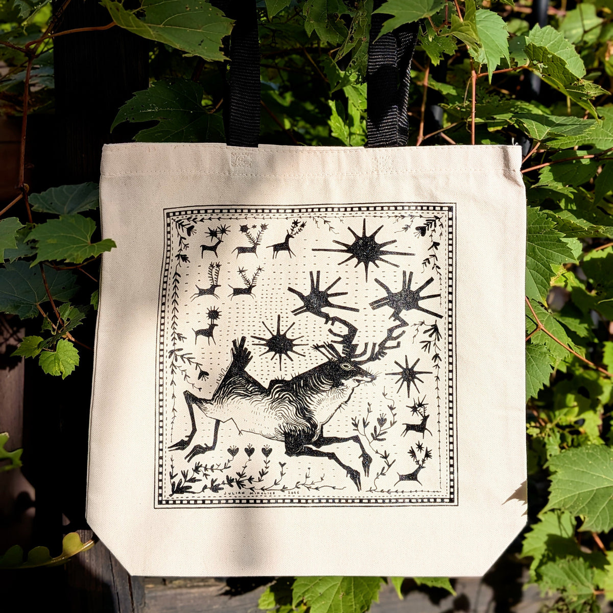Star Stag Tote Bag