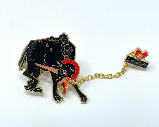 Feral Unicorn Enamel Pin