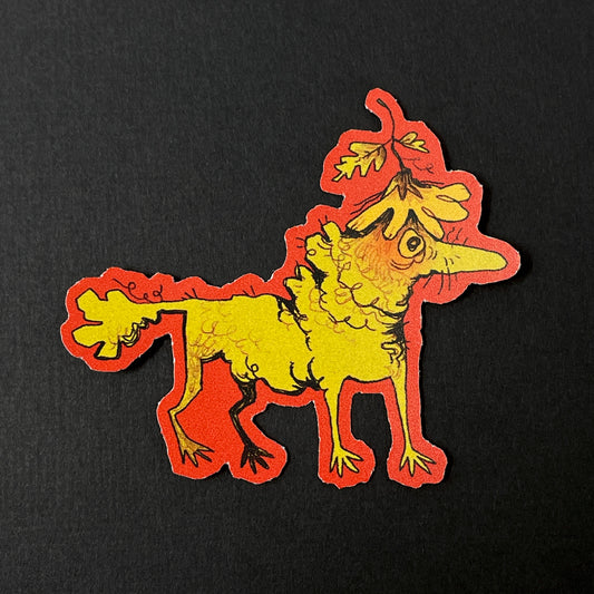 Flower Hat Critter Sticker