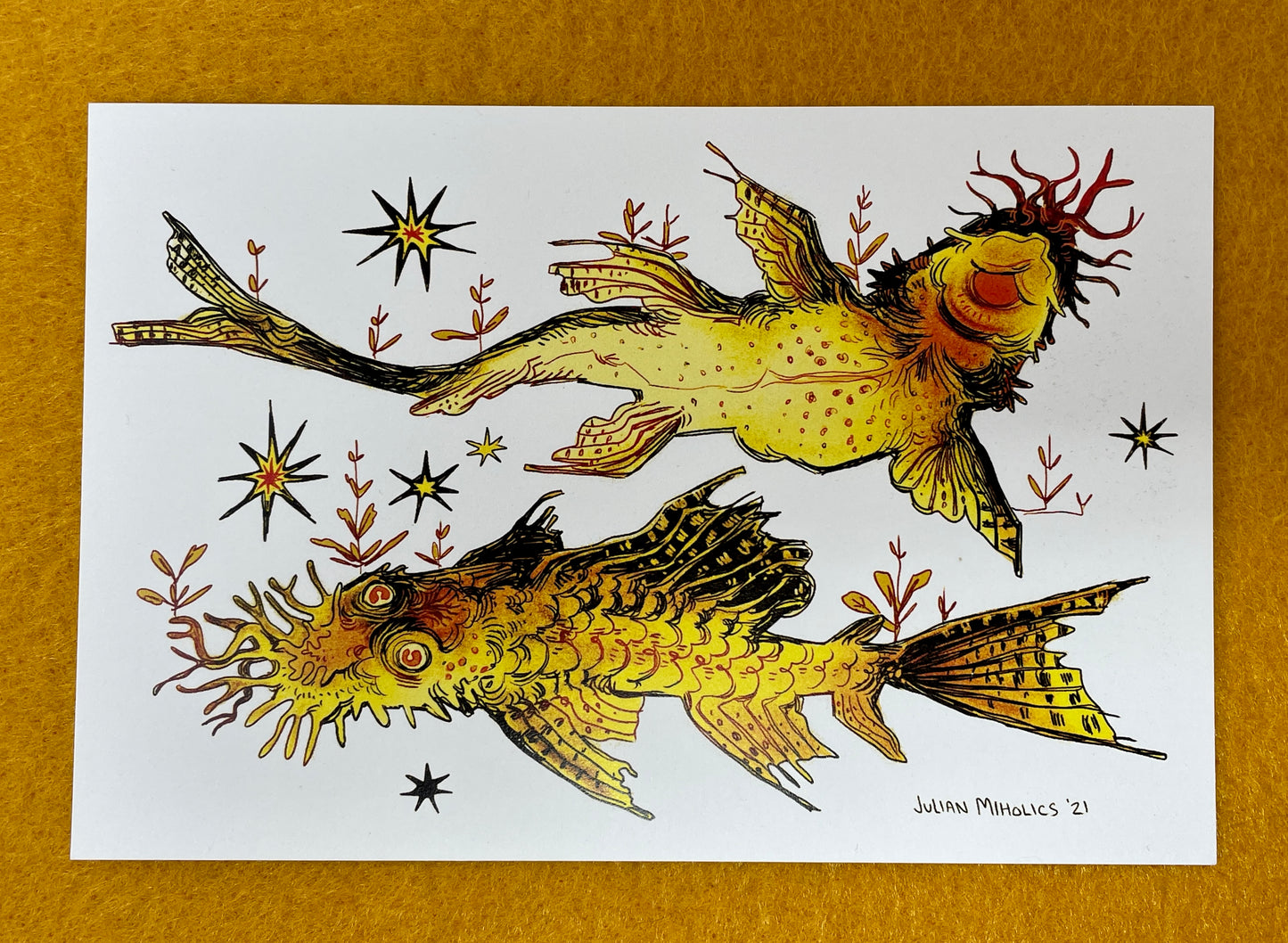 Bristlenose Pleco Mini Print