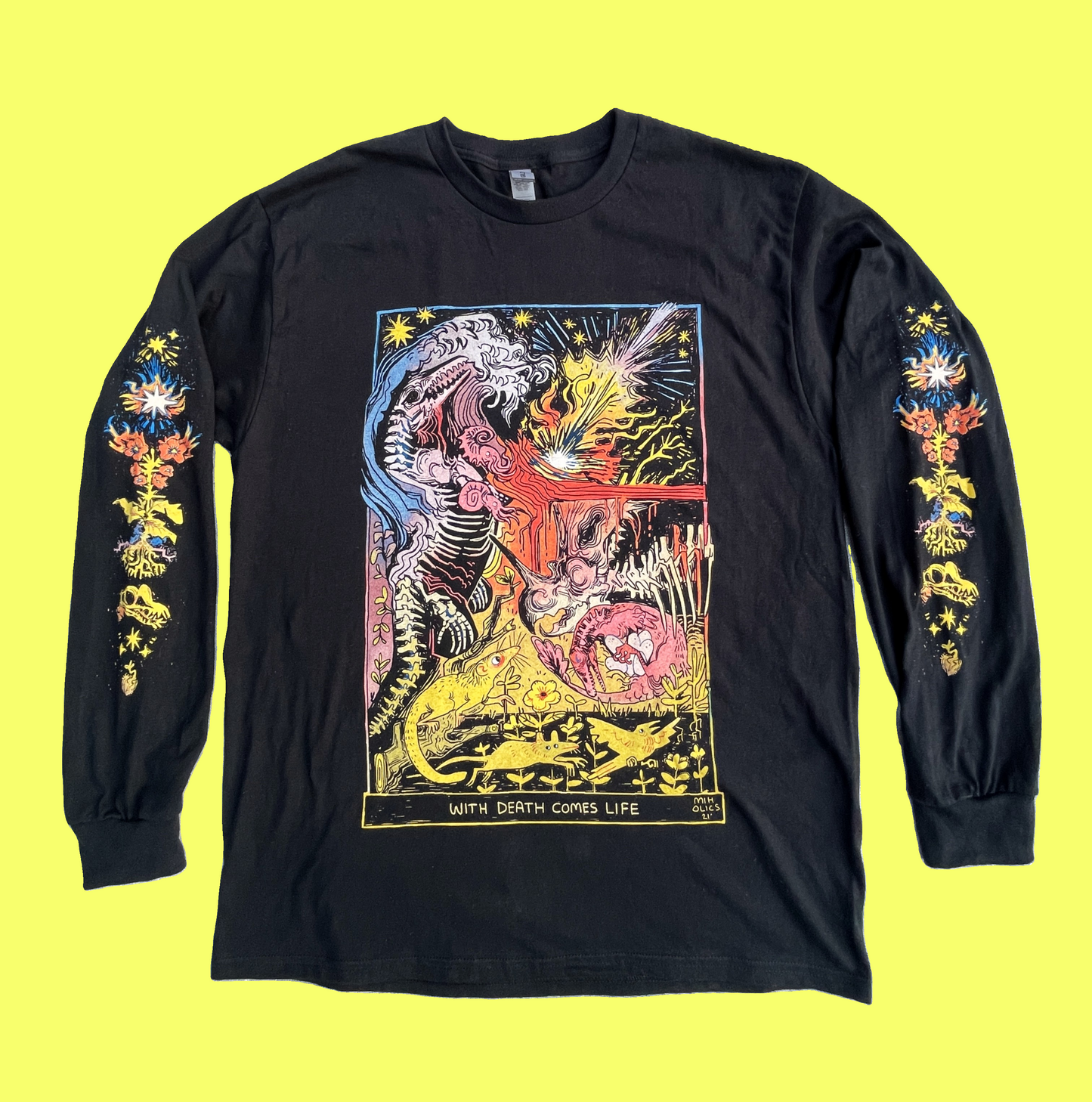 Long Sleeve T-shirt - With Death Comes Life - K-Pg Extinction Event