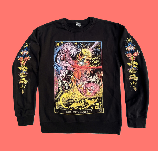 Sweatshirt - With Death Comes Life - K-Pg Extinction Event