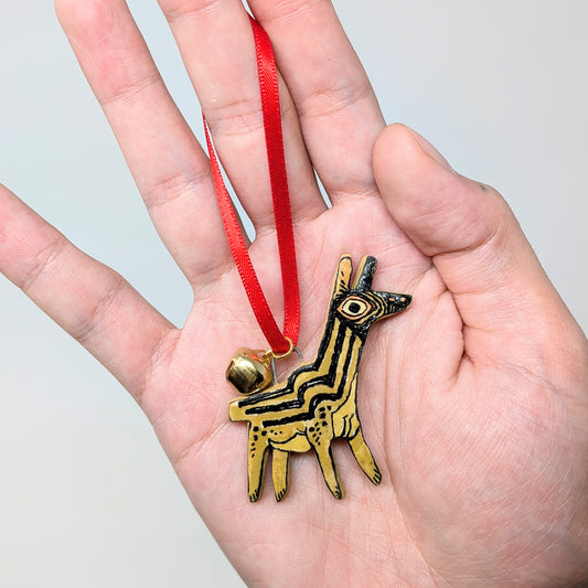 Striped Friend Creature Ceramic Charm