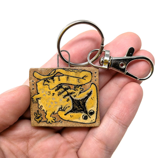 Diplocaulus Ceramic Charm