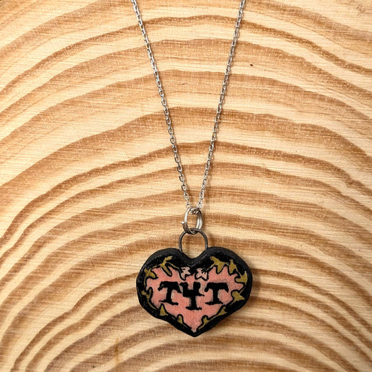 "T4T" Ceramic Charm Necklace