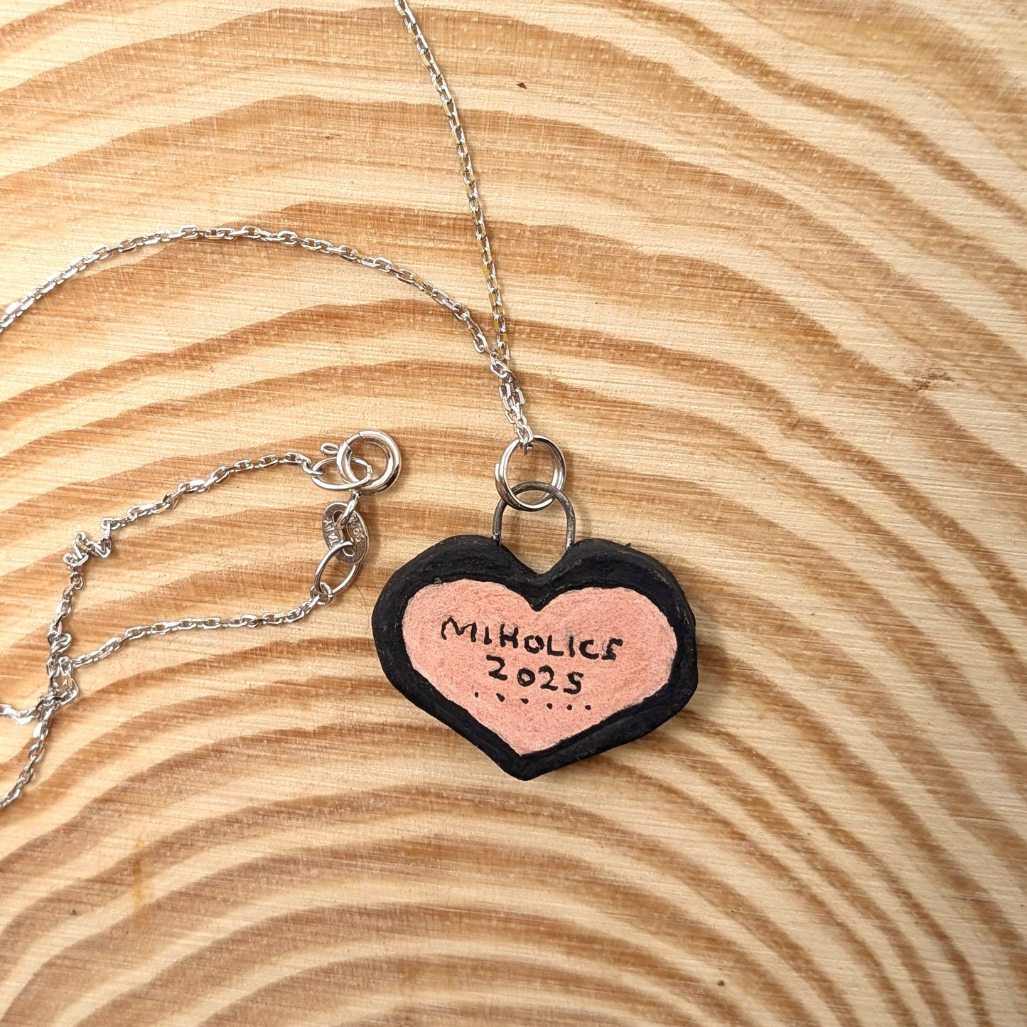 "T4T" Ceramic Charm Necklace