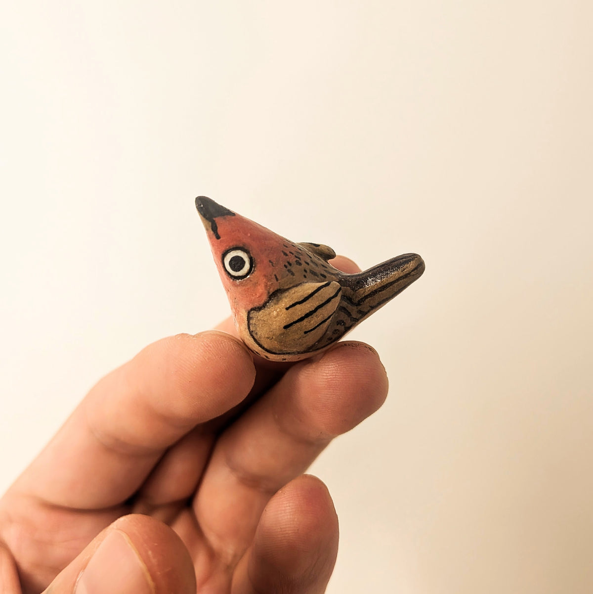 Sitting Birds Ceramic Sculptures