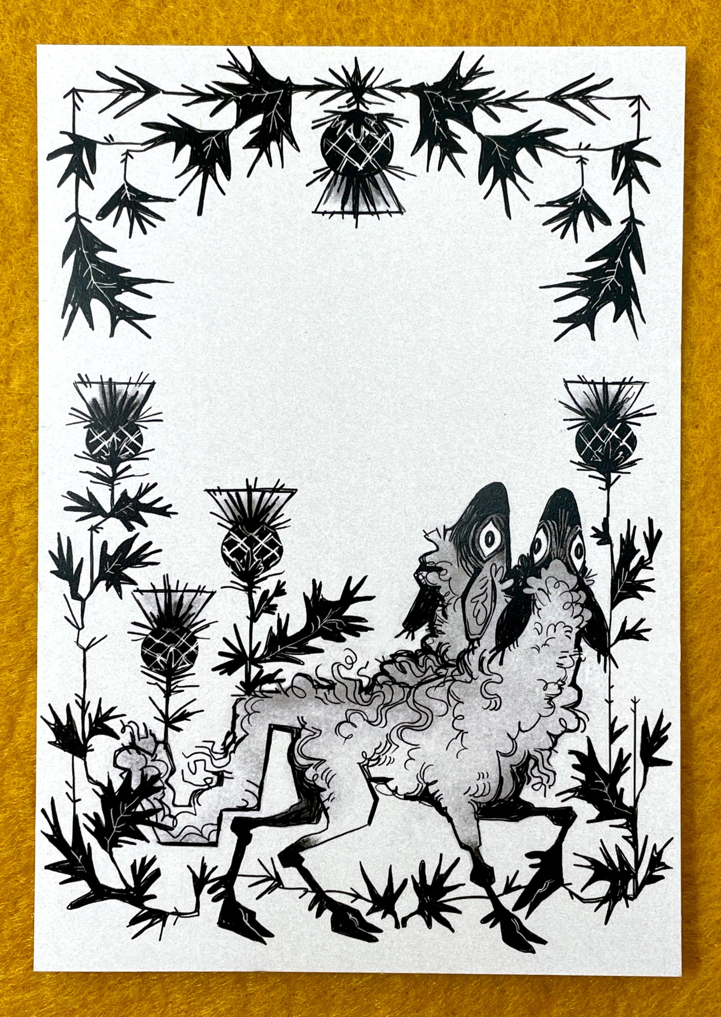 Two-Headed Lamb Mini Print