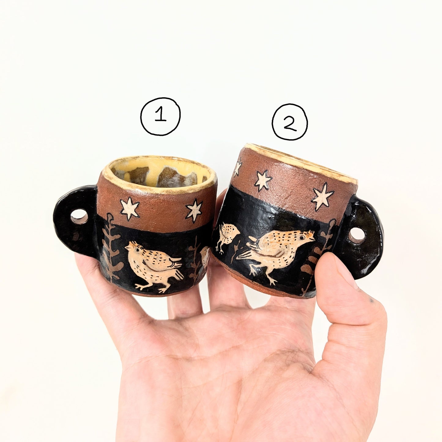 Quail Parade Espresso Cups