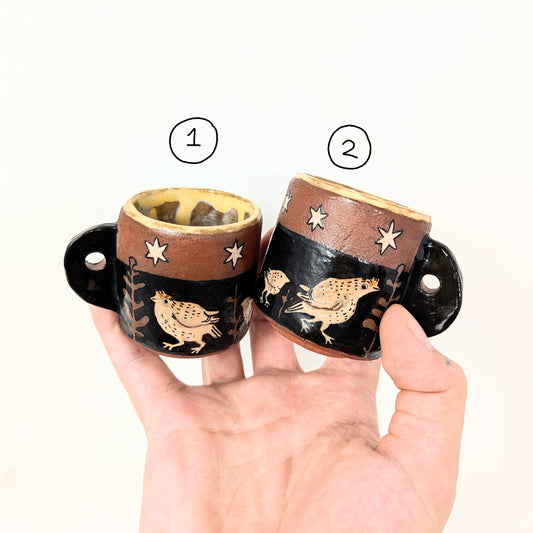 Quail Parade Espresso Cups