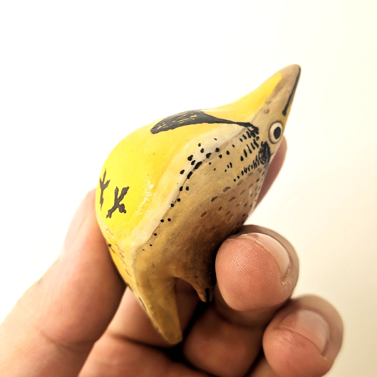 Sitting Birds Ceramic Sculptures